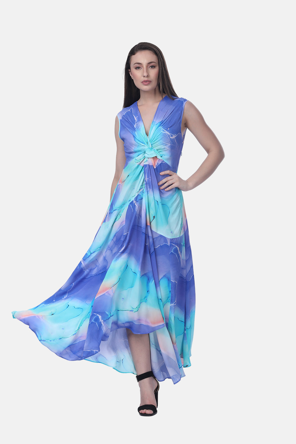 TEMPER BLUE - THEODORA DRESS