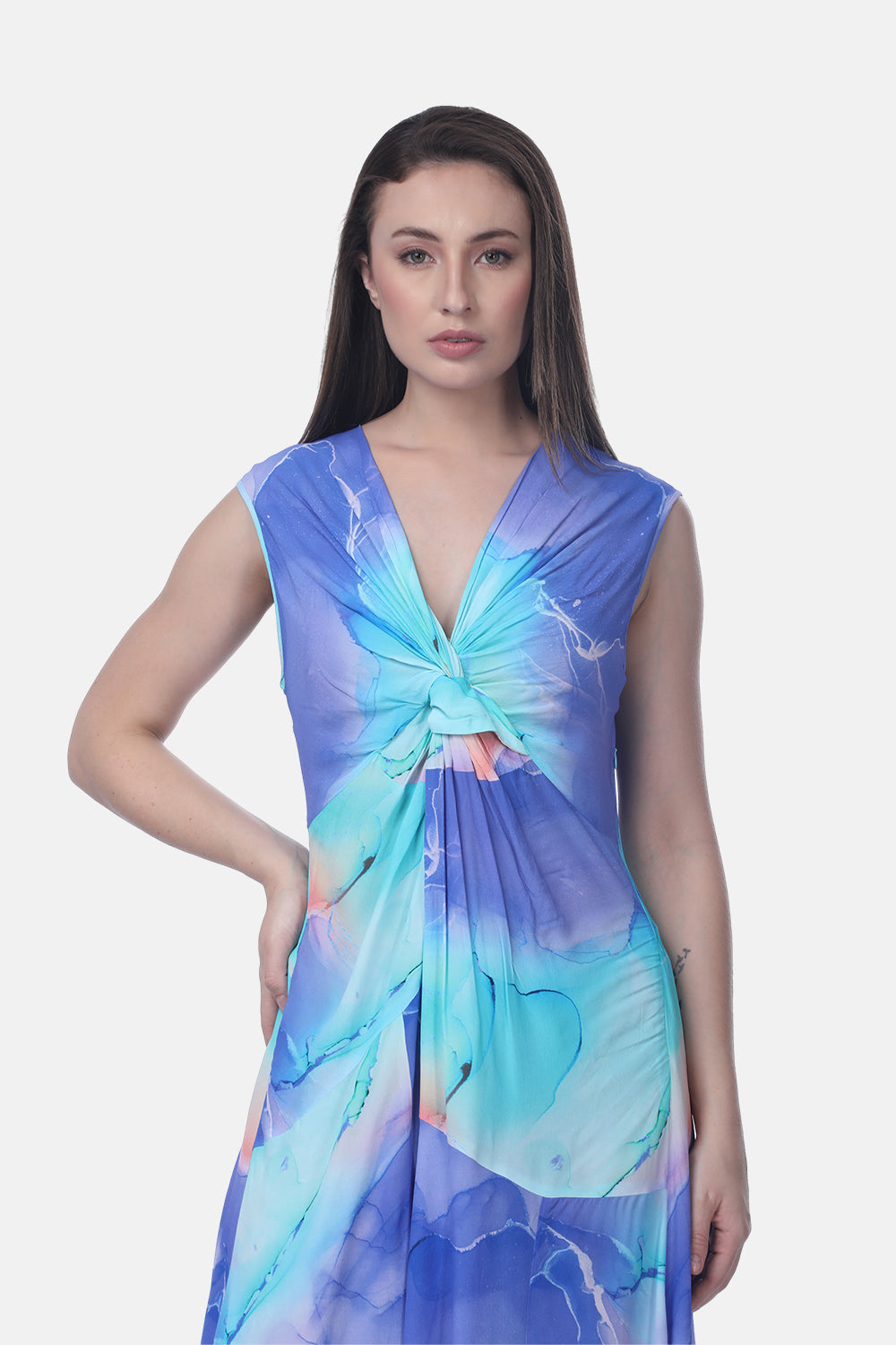 TEMPER BLUE - THEODORA DRESS