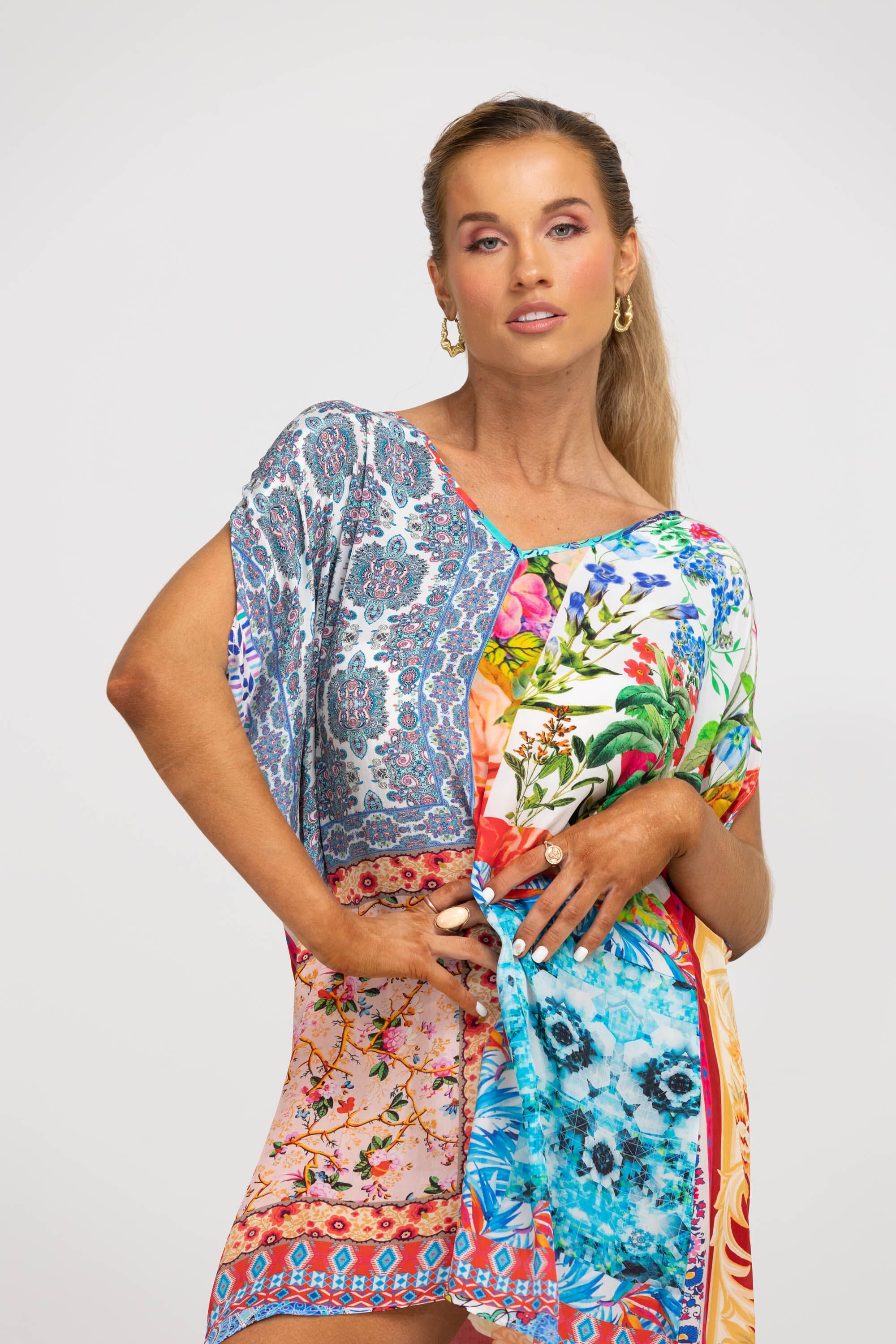 DAMASCUS - Kaftan Tunic Top (Longer Style) - TheSwankStore