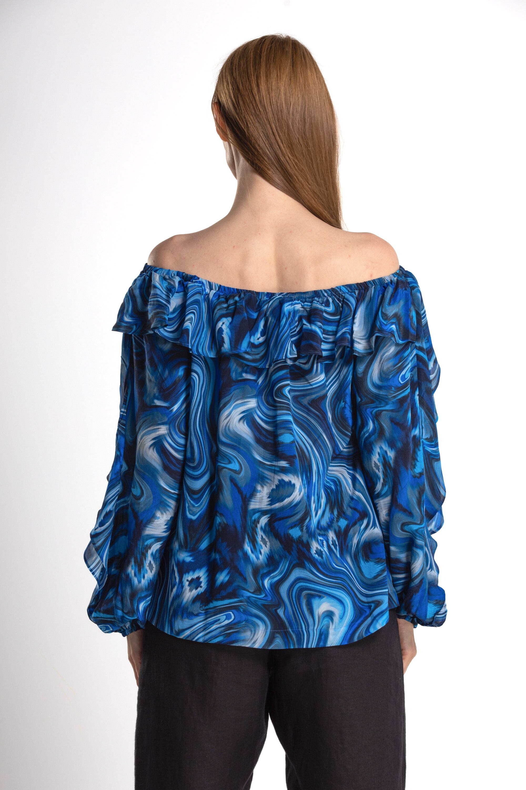 BLUE NILE - FLAMENCO FRILL TOP - TheSwankStore