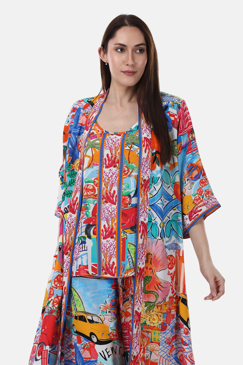 ITALY COTTAGE-KIMONO LONG