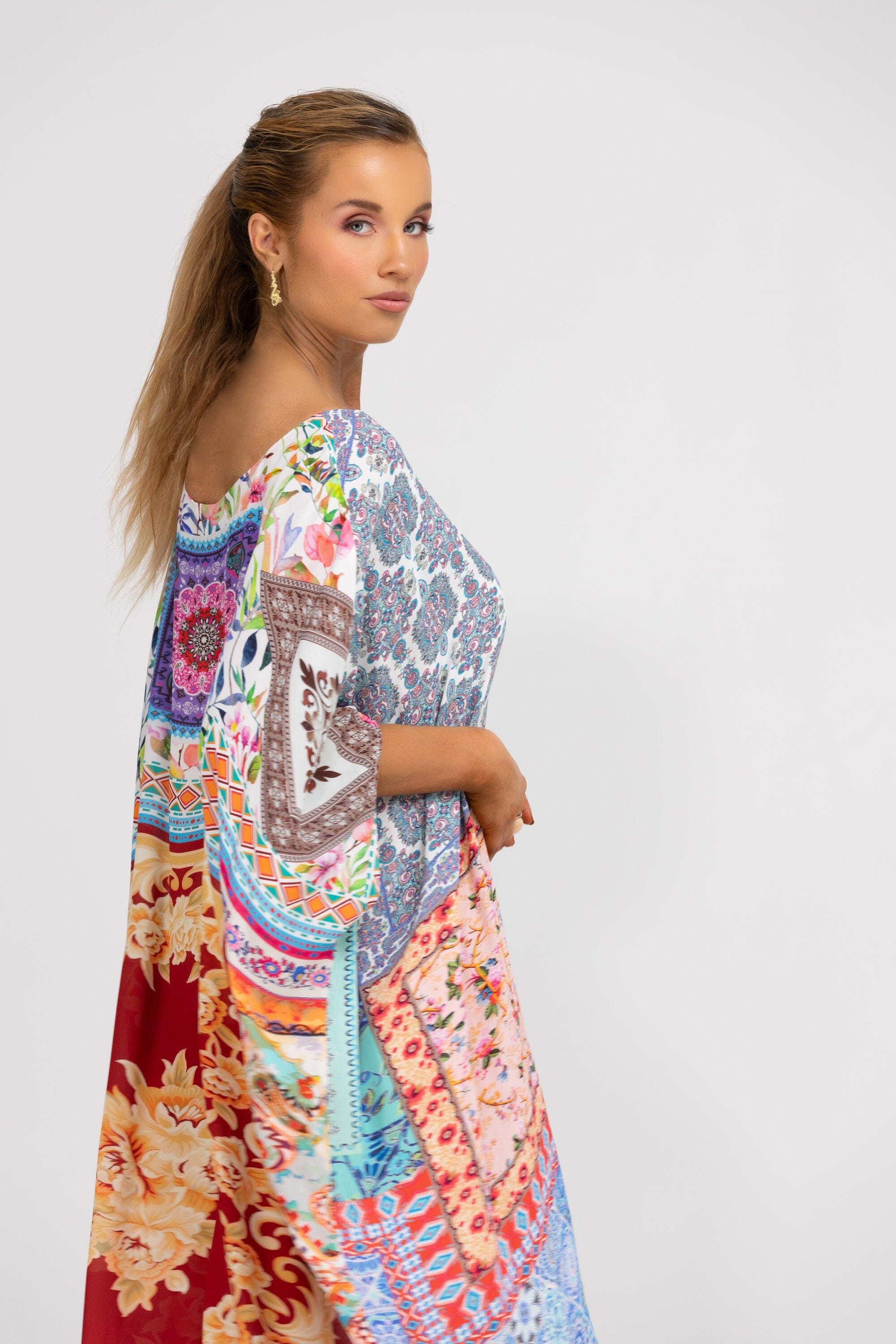 DAMASCUS - SHORT BOX KAFTAN - TheSwankStore