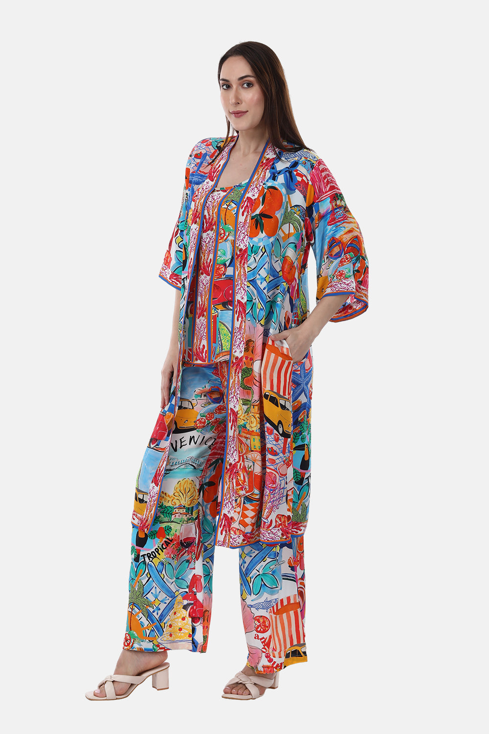 ITALY COTTAGE-KIMONO LONG