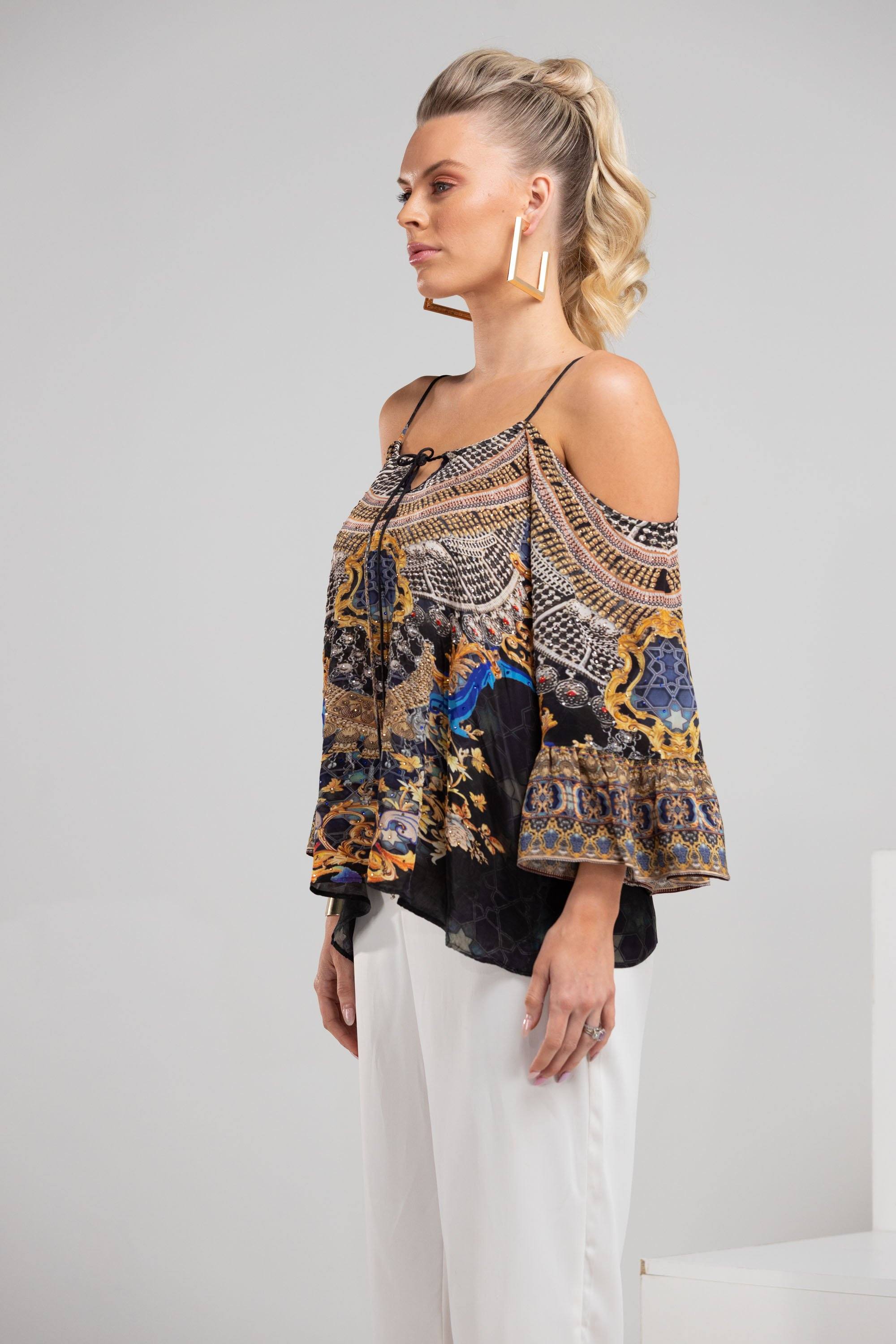 MIDNIGHT IN PARIS - GYPSY TOP - TheSwankStore