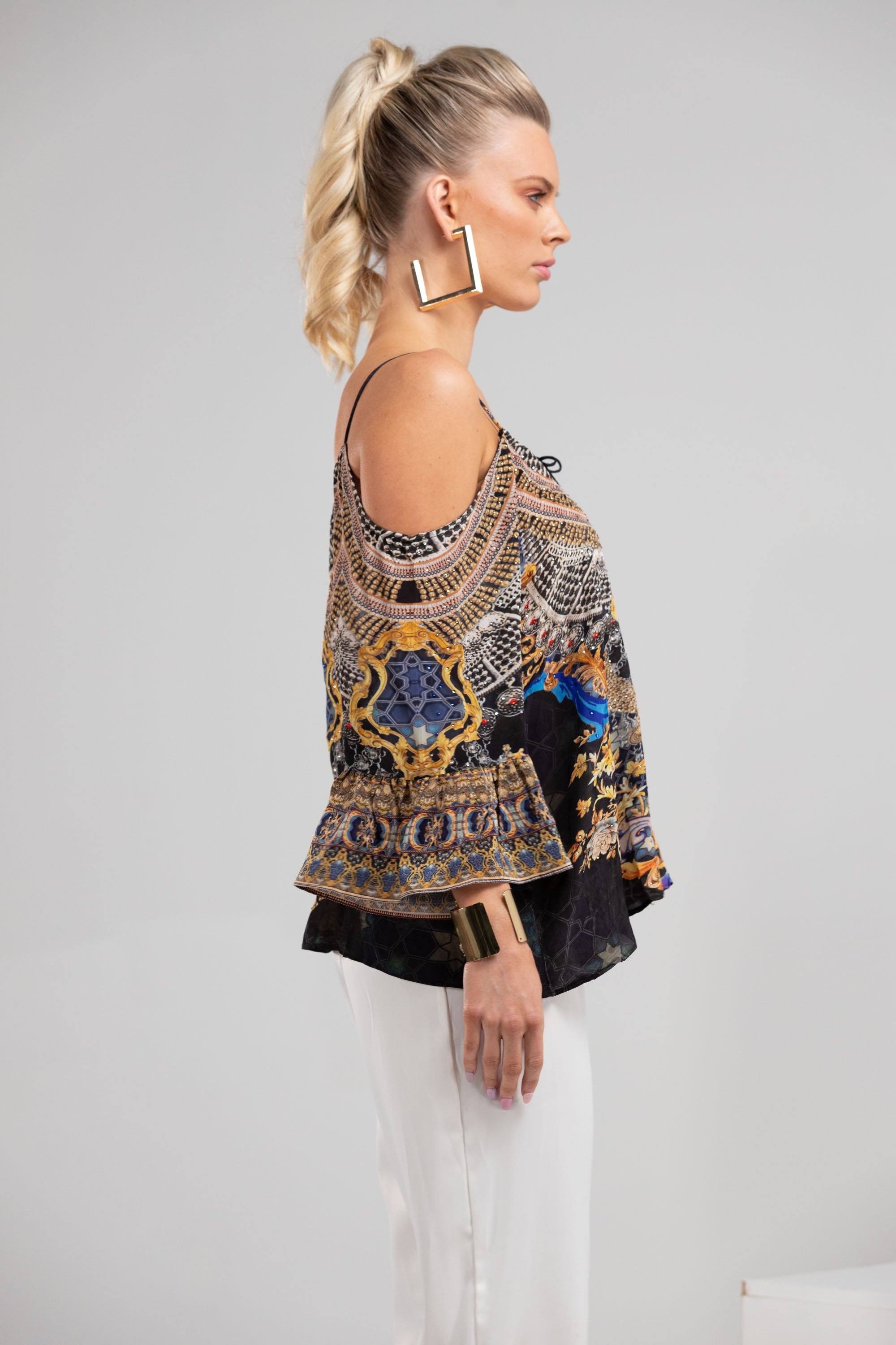 MIDNIGHT IN PARIS - GYPSY TOP - TheSwankStore