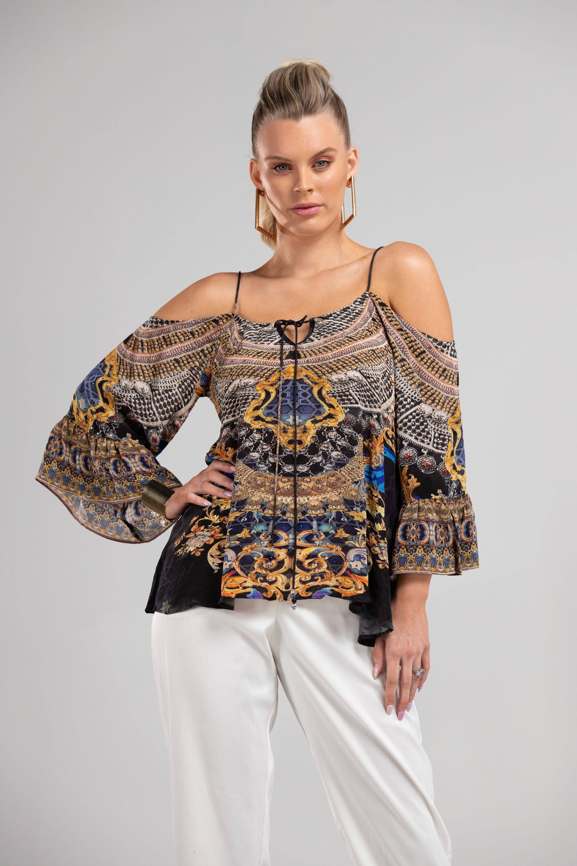 MIDNIGHT IN PARIS - GYPSY TOP - TheSwankStore