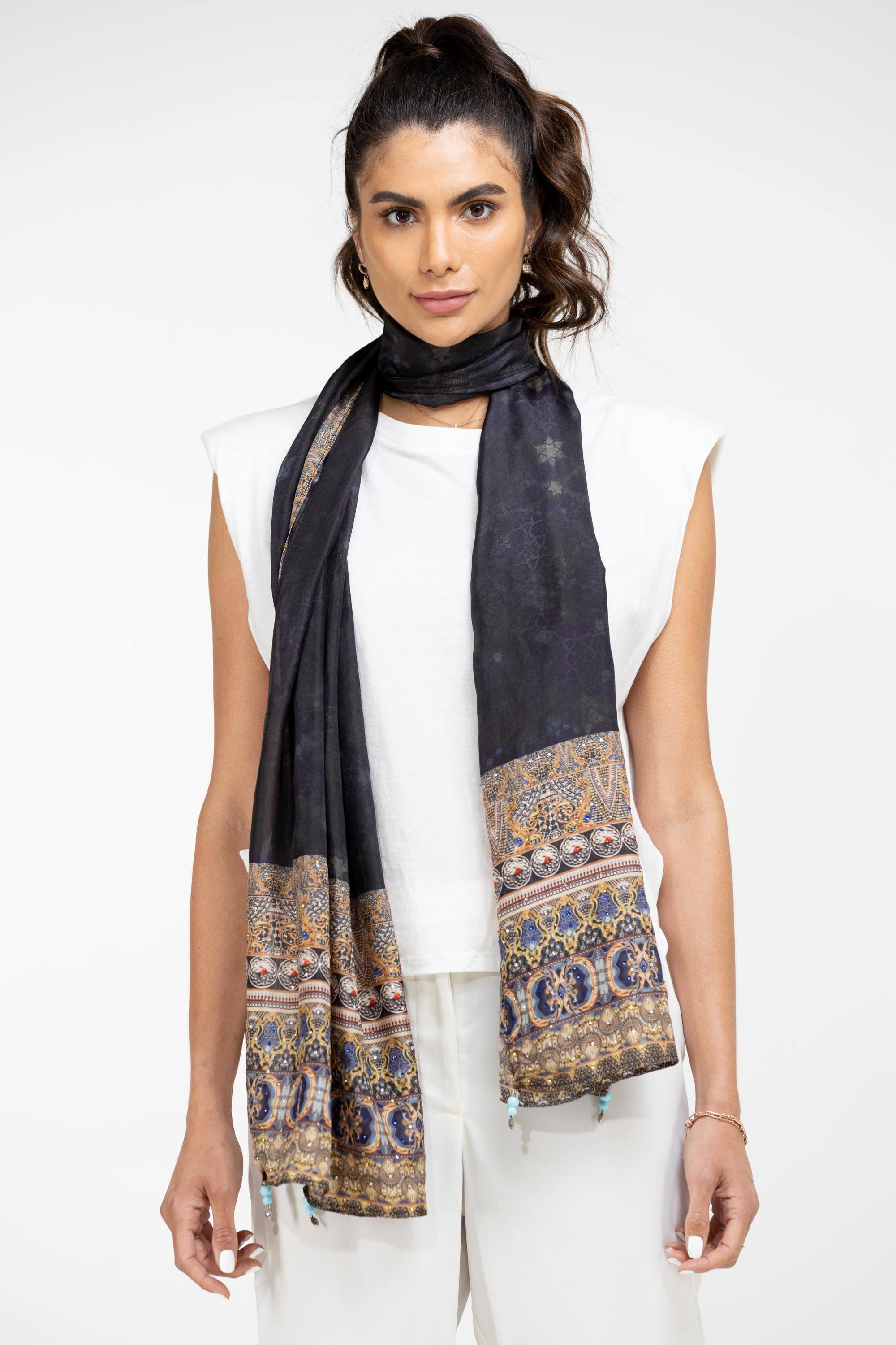 MIDNIGHT IN PARIS - SILK SCARF - TheSwankStore