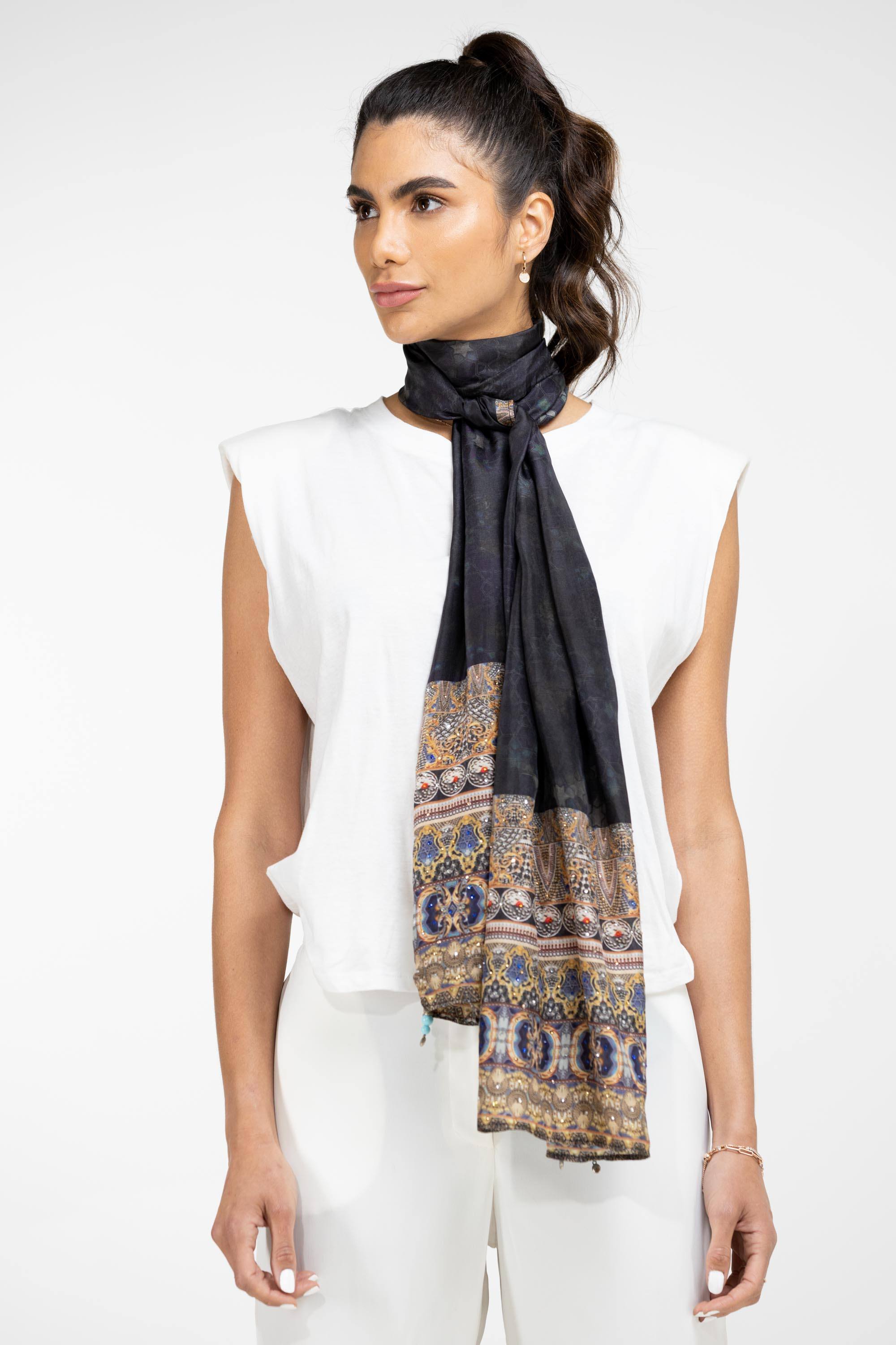 MIDNIGHT IN PARIS - SILK SCARF - TheSwankStore