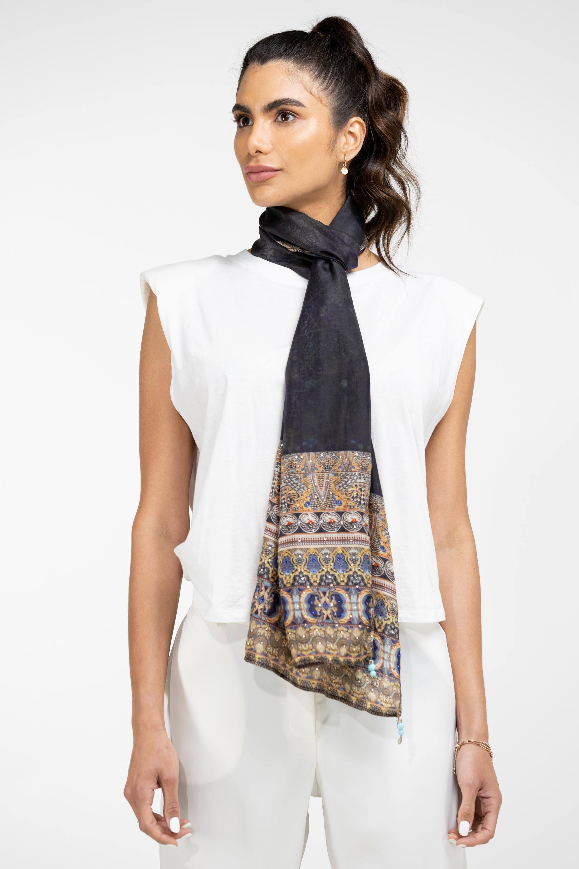 MIDNIGHT IN PARIS - SILK SCARF - TheSwankStore