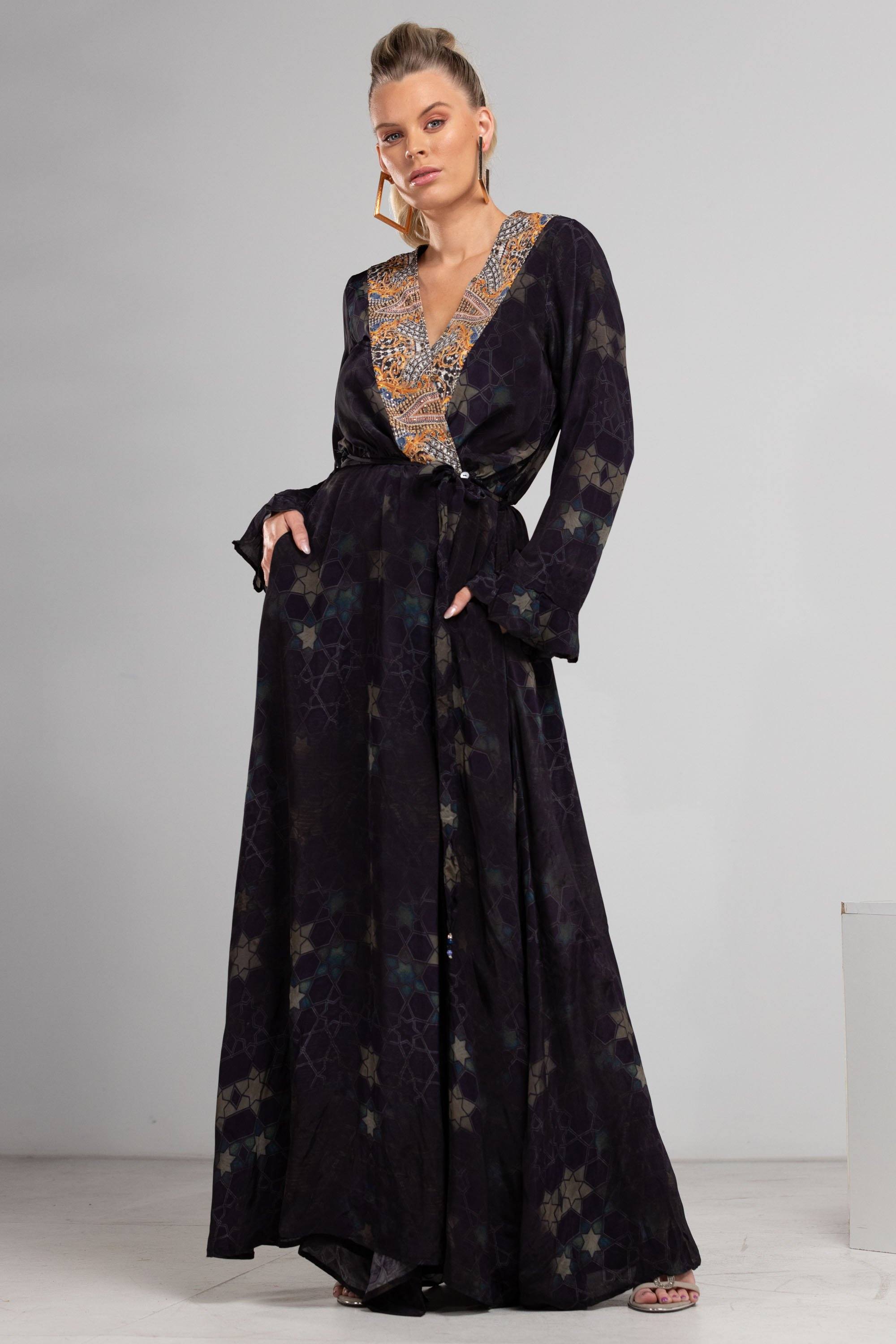 MIDNIGHT IN PARIS - LUXE ROBE GOWN - TheSwankStore