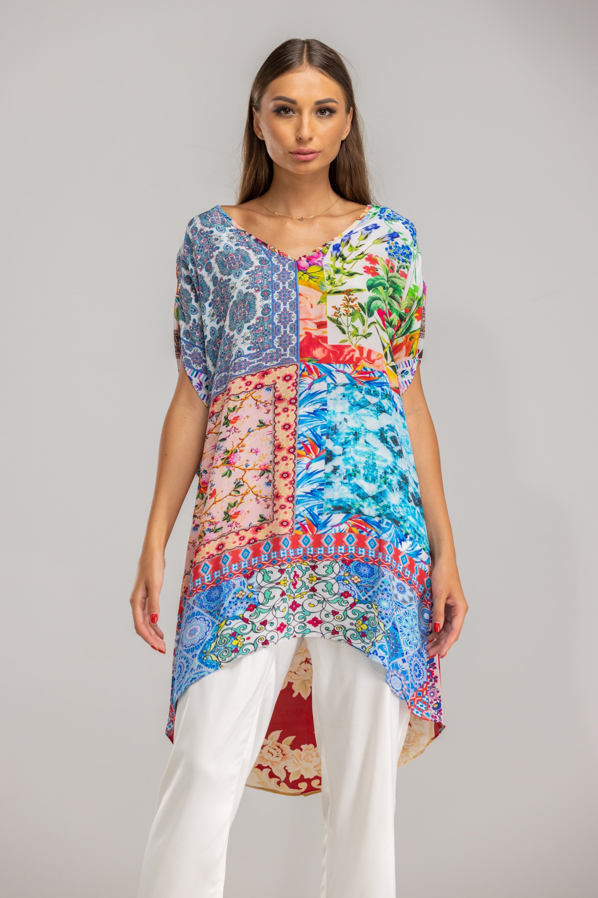 DAMASCUS - Kaftan Tunic Top (Longer Style) - TheSwankStore