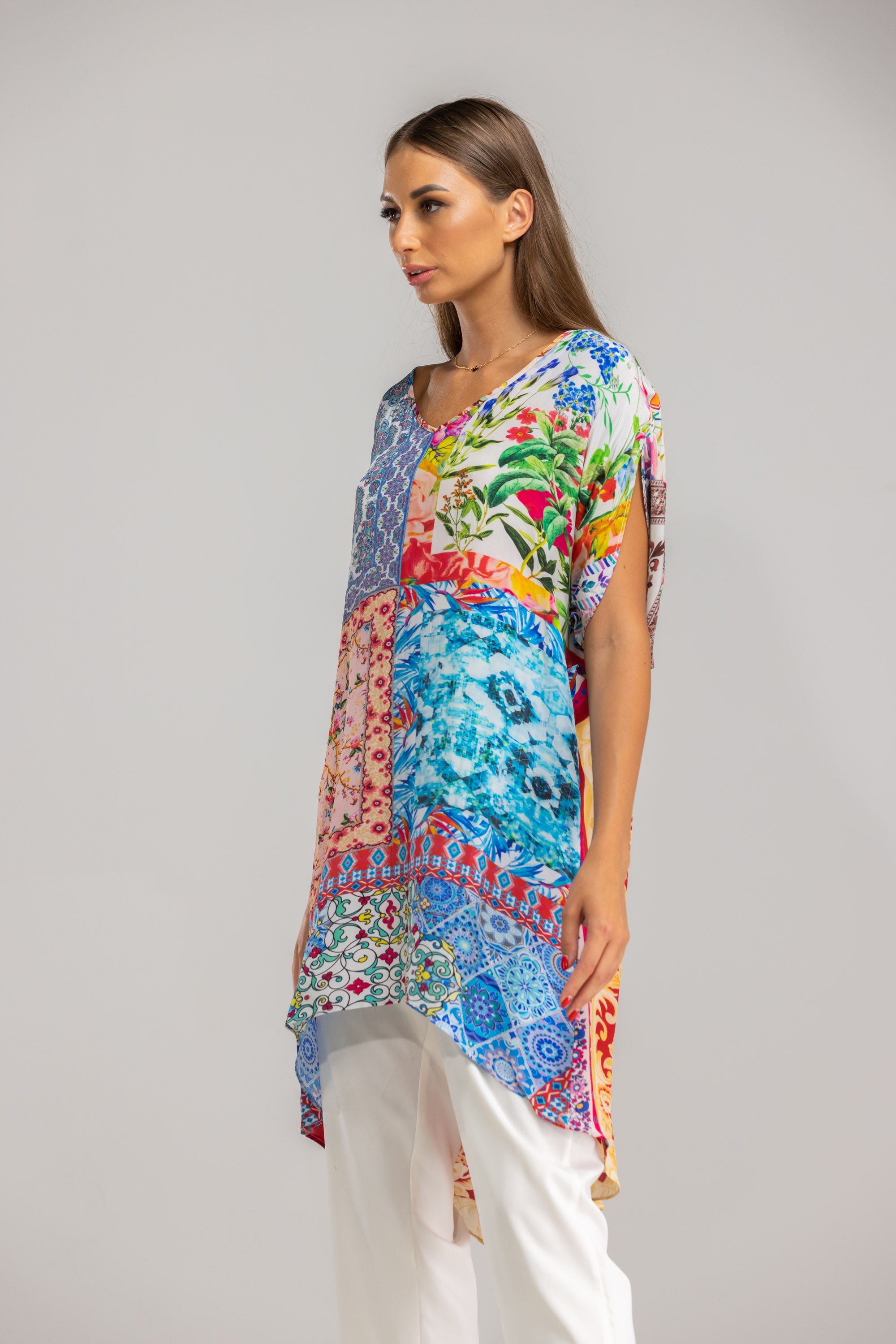 DAMASCUS - Kaftan Tunic Top (Longer Style) - TheSwankStore