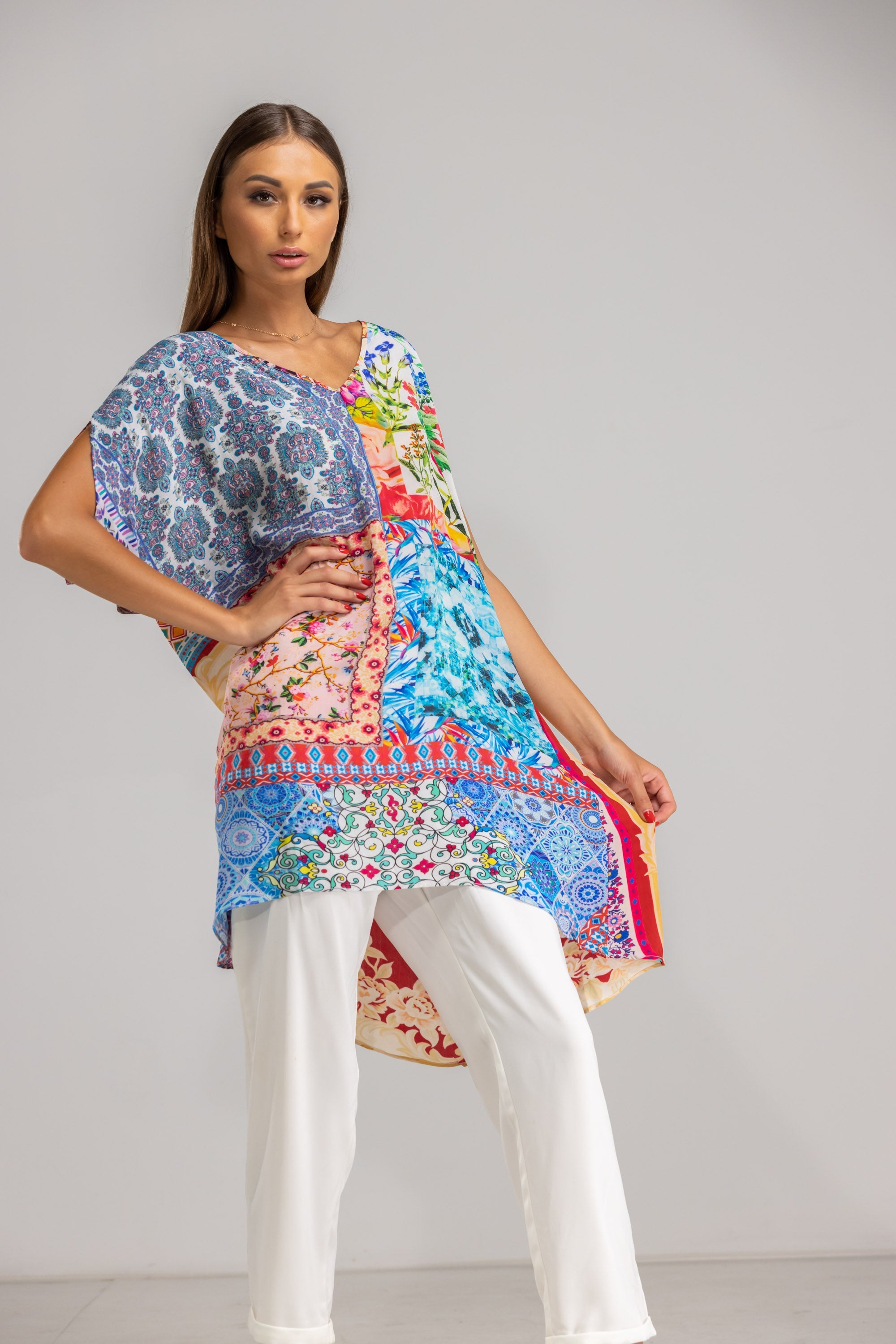 DAMASCUS - Kaftan Tunic Top (Longer Style) - TheSwankStore