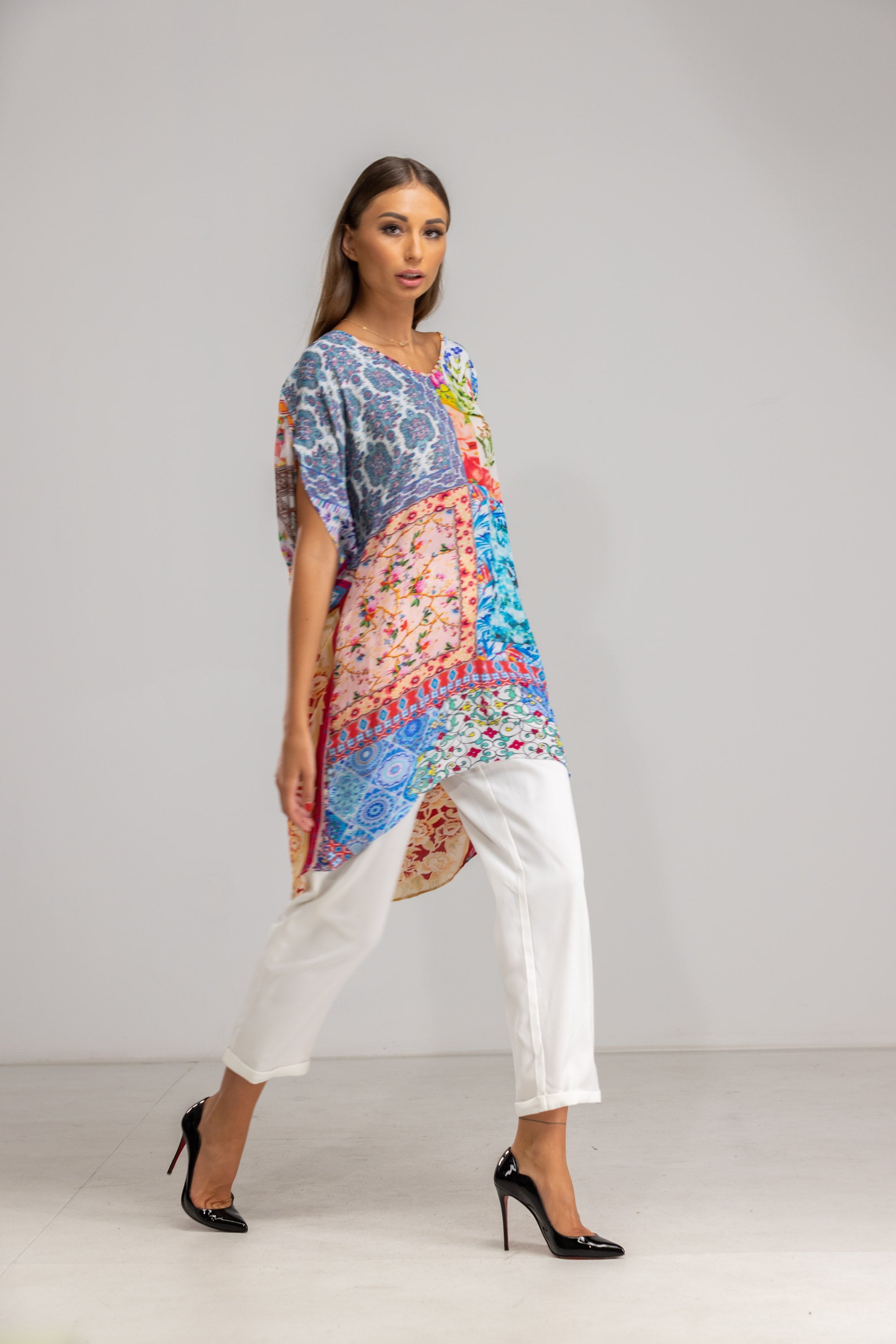 DAMASCUS - Kaftan Tunic Top (Longer Style) - TheSwankStore