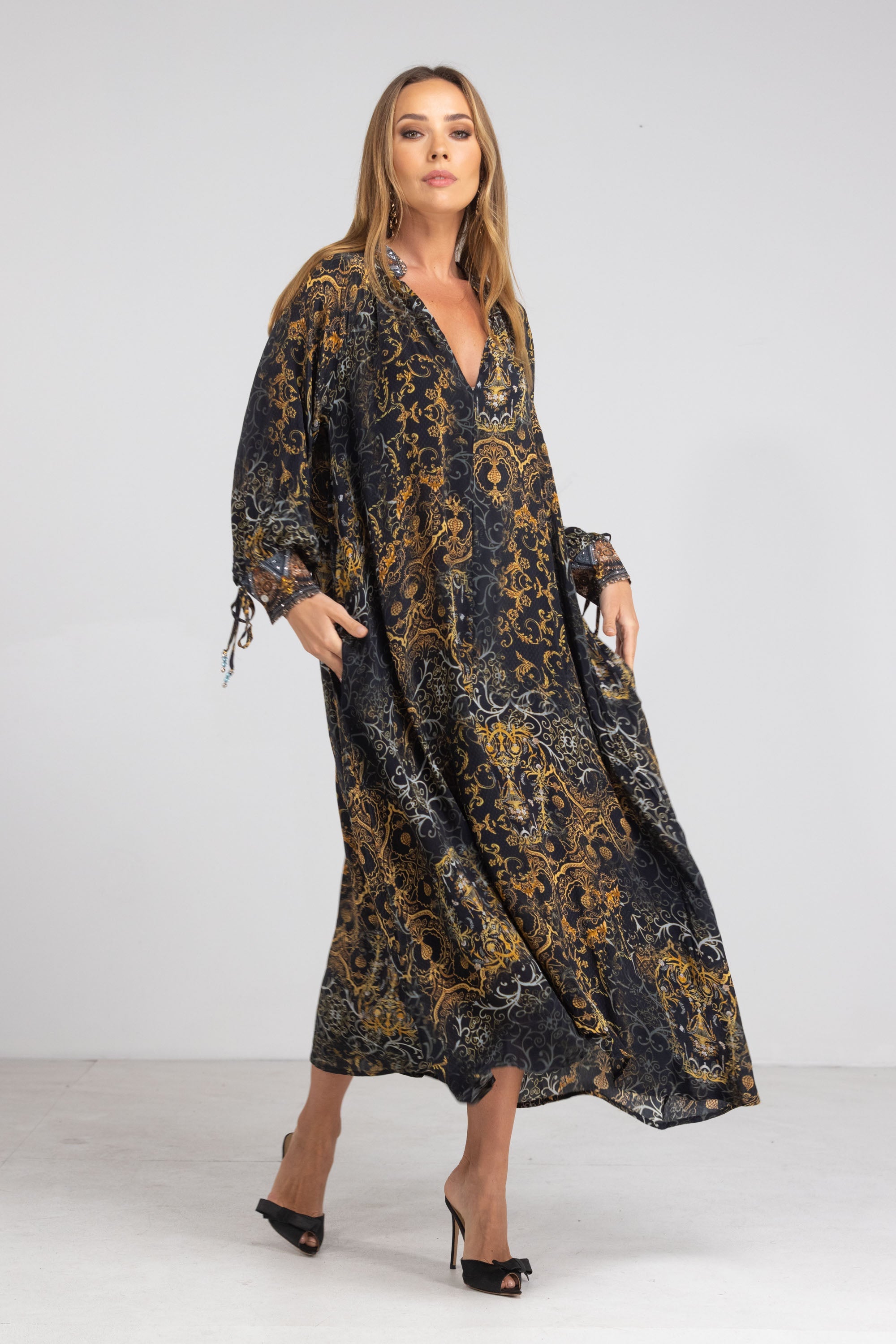 VALLETTA SMOCK DRESS TheSwankStore