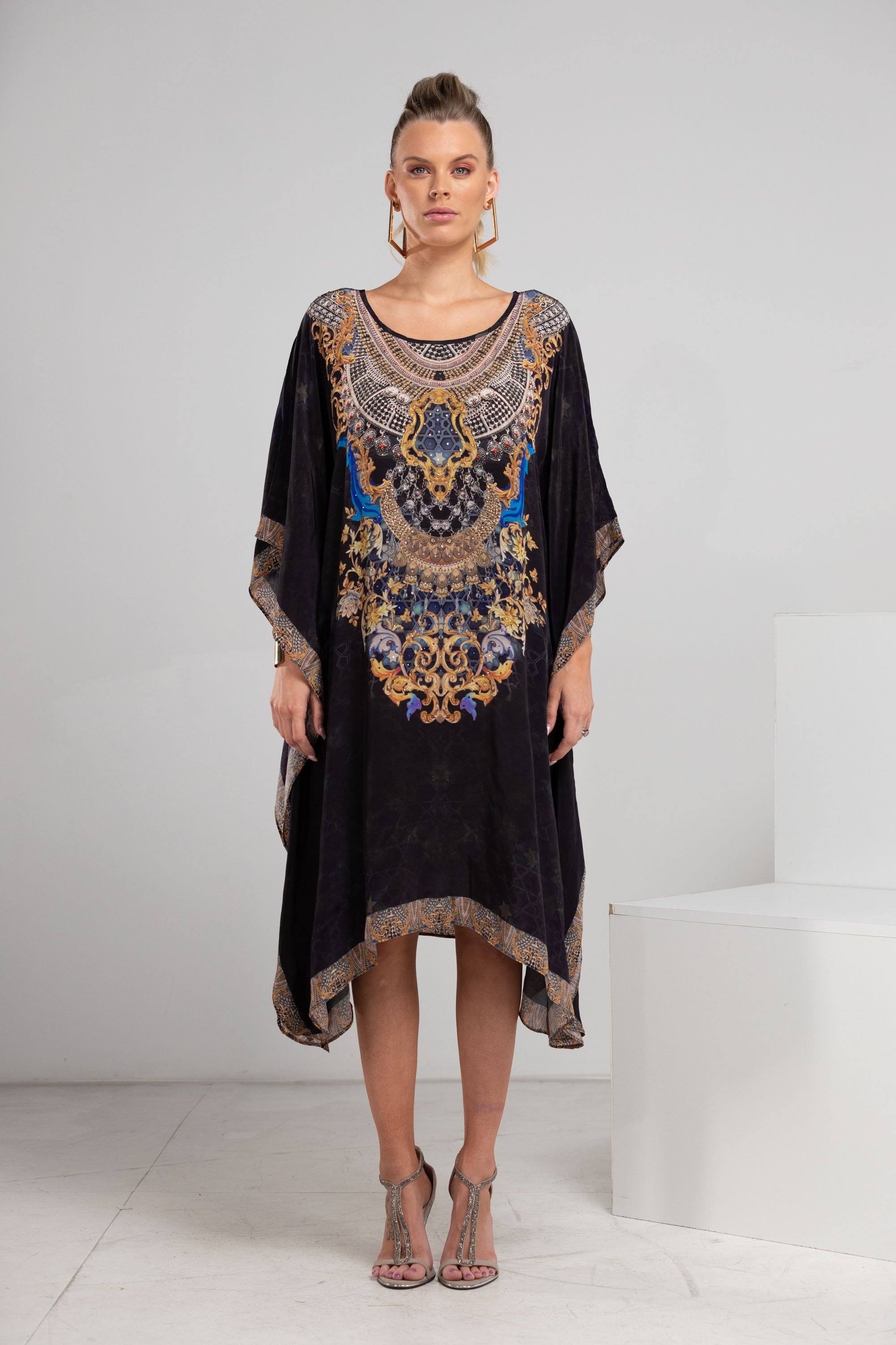 MIDNIGHT IN PARIS - SHORT KAFTAN - TheSwankStore