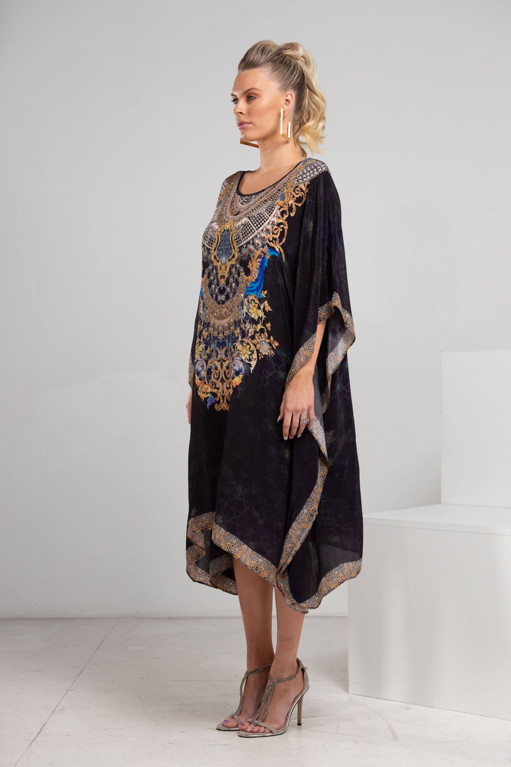 MIDNIGHT IN PARIS - SHORT KAFTAN - TheSwankStore