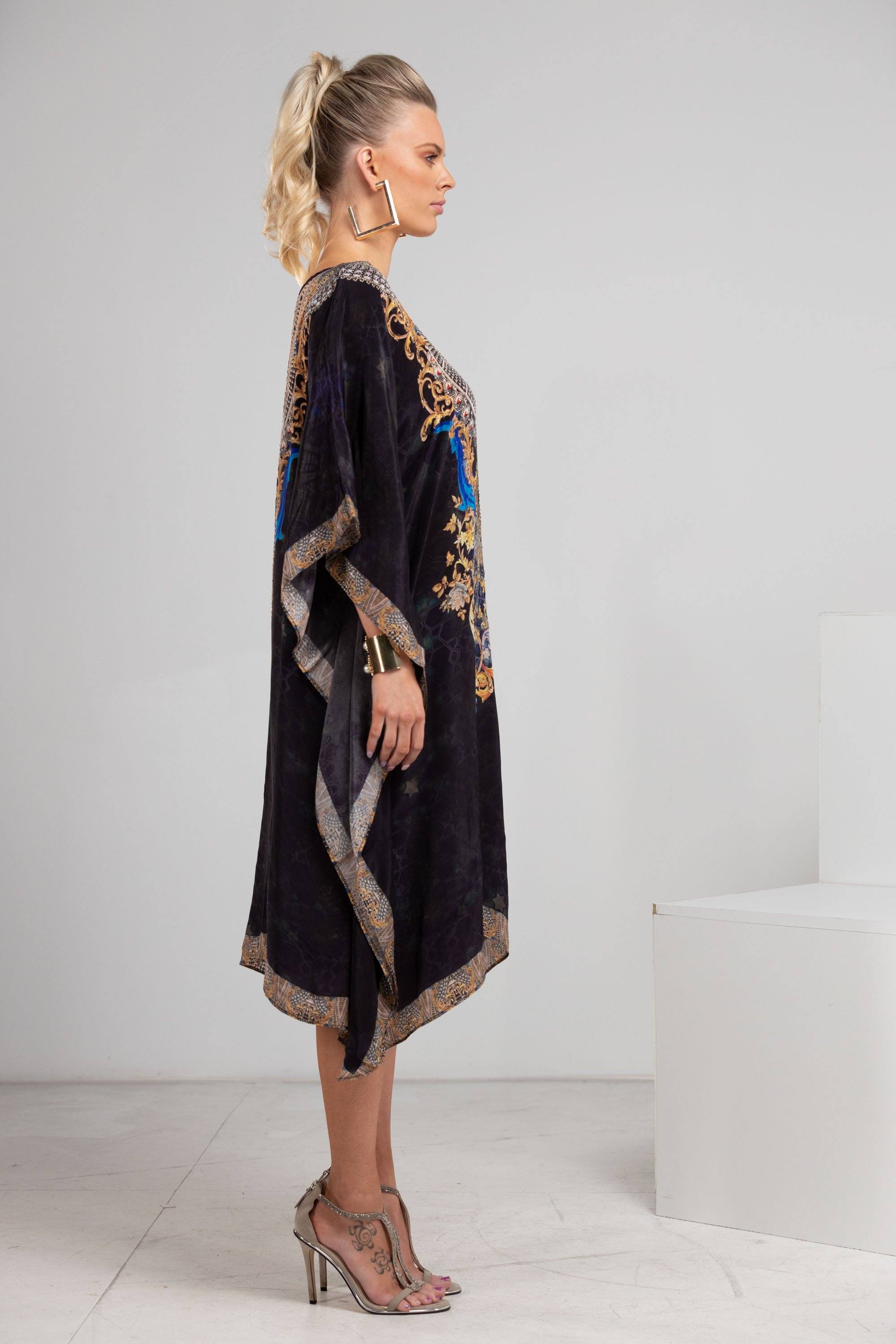 MIDNIGHT IN PARIS - SHORT KAFTAN - TheSwankStore