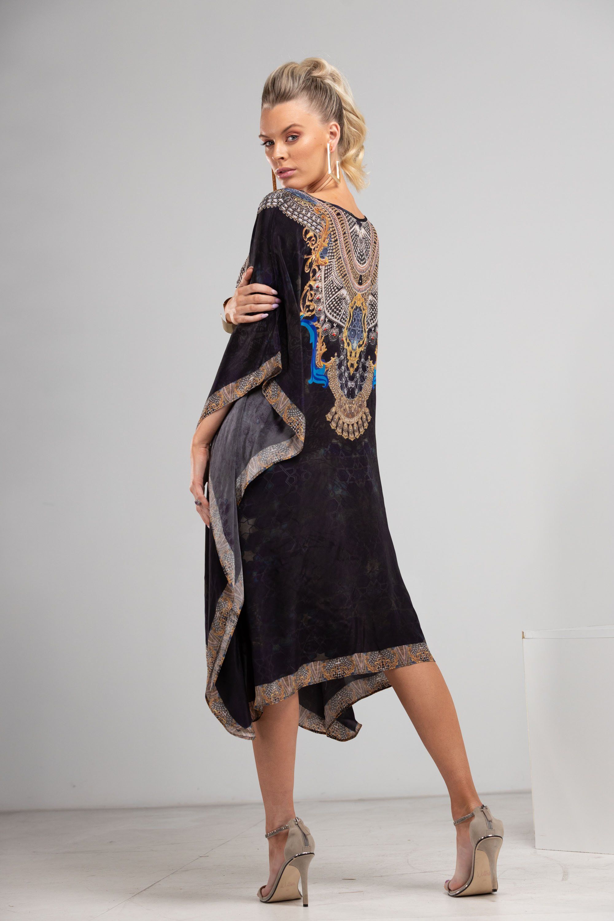 MIDNIGHT IN PARIS - SHORT KAFTAN - TheSwankStore