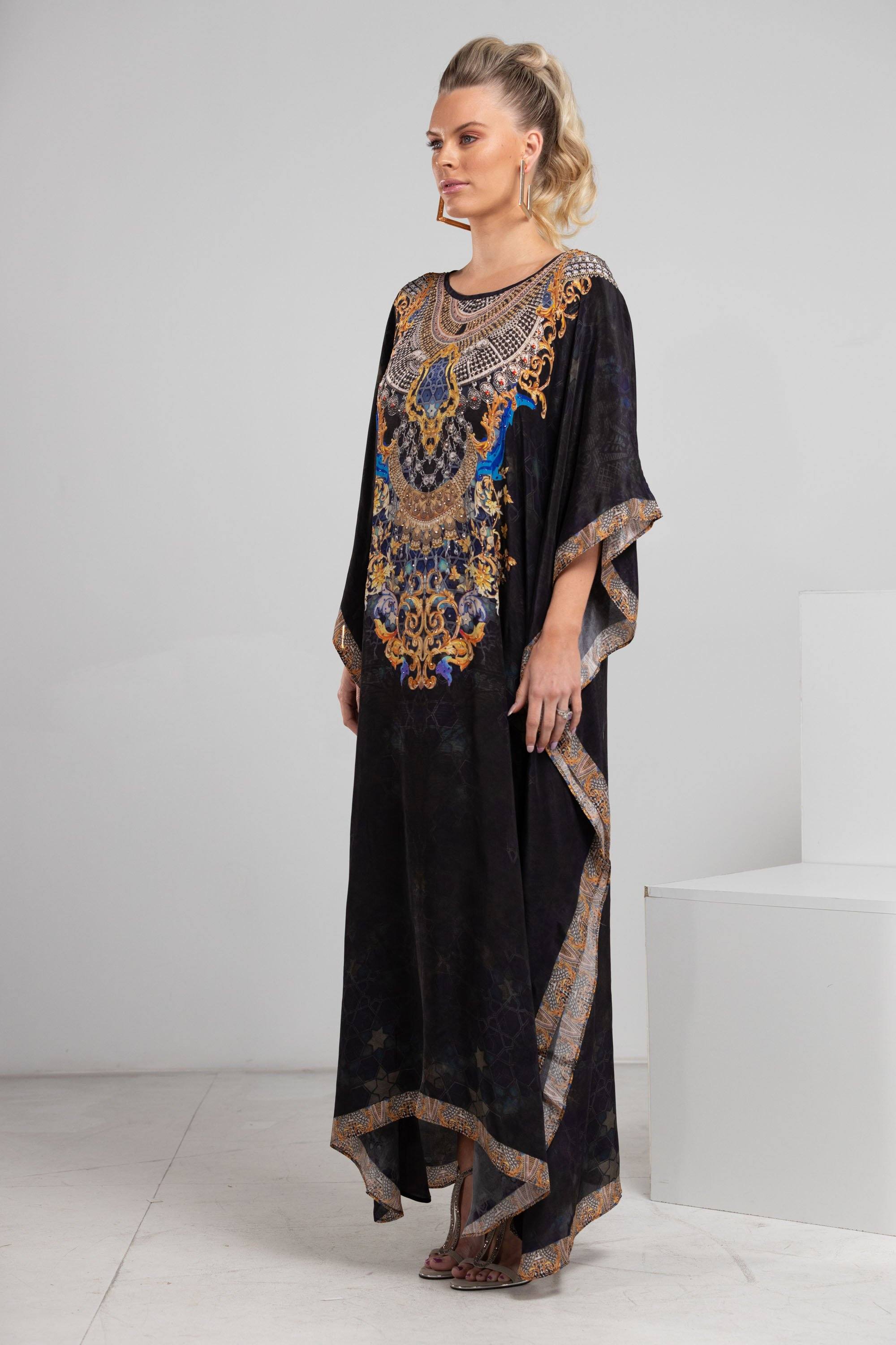 MIDNIGHT IN PARIS - LONG KAFTAN - TheSwankStore