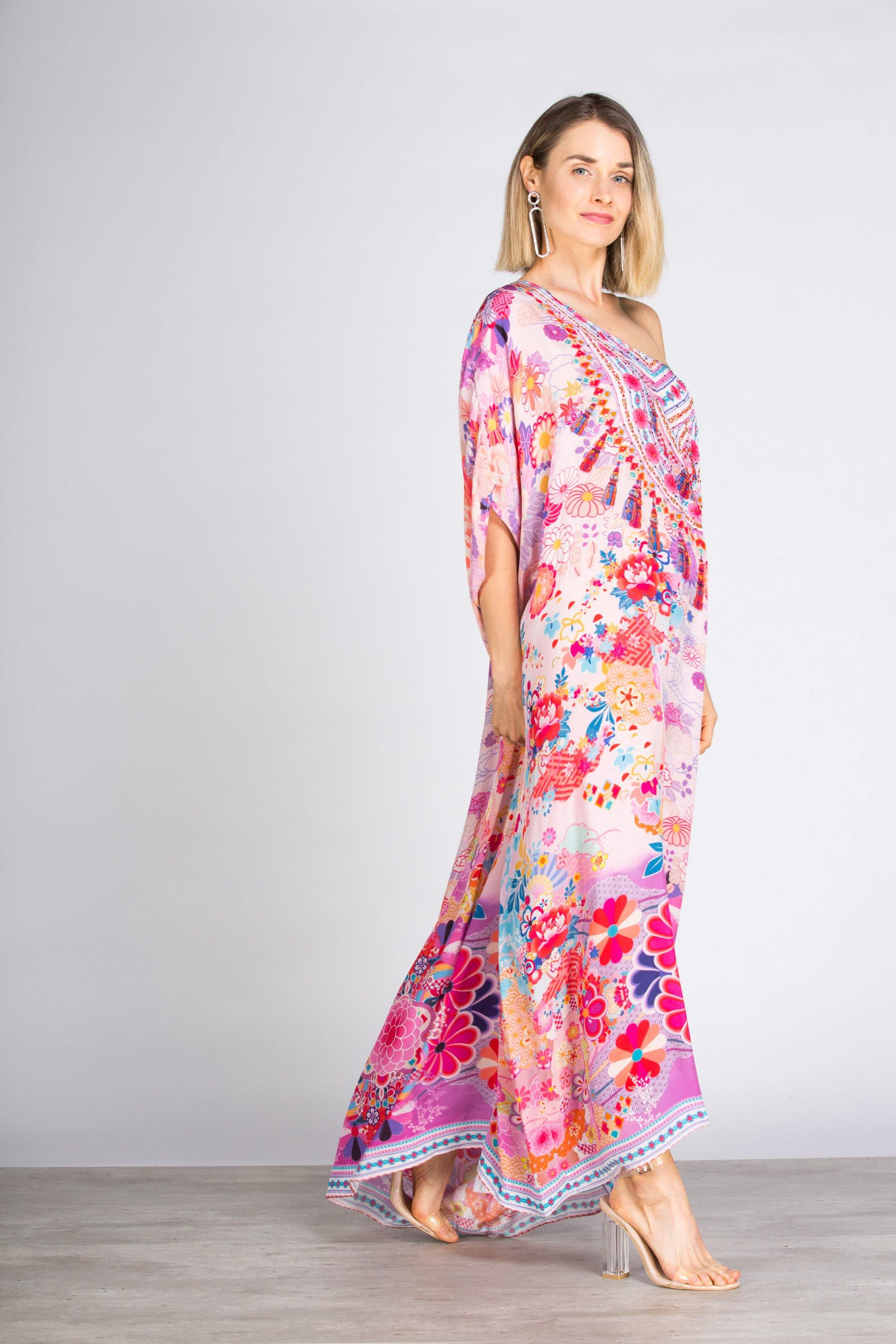 CHERRY BLOSSOM - BOX KAFTAN - TheSwankStore