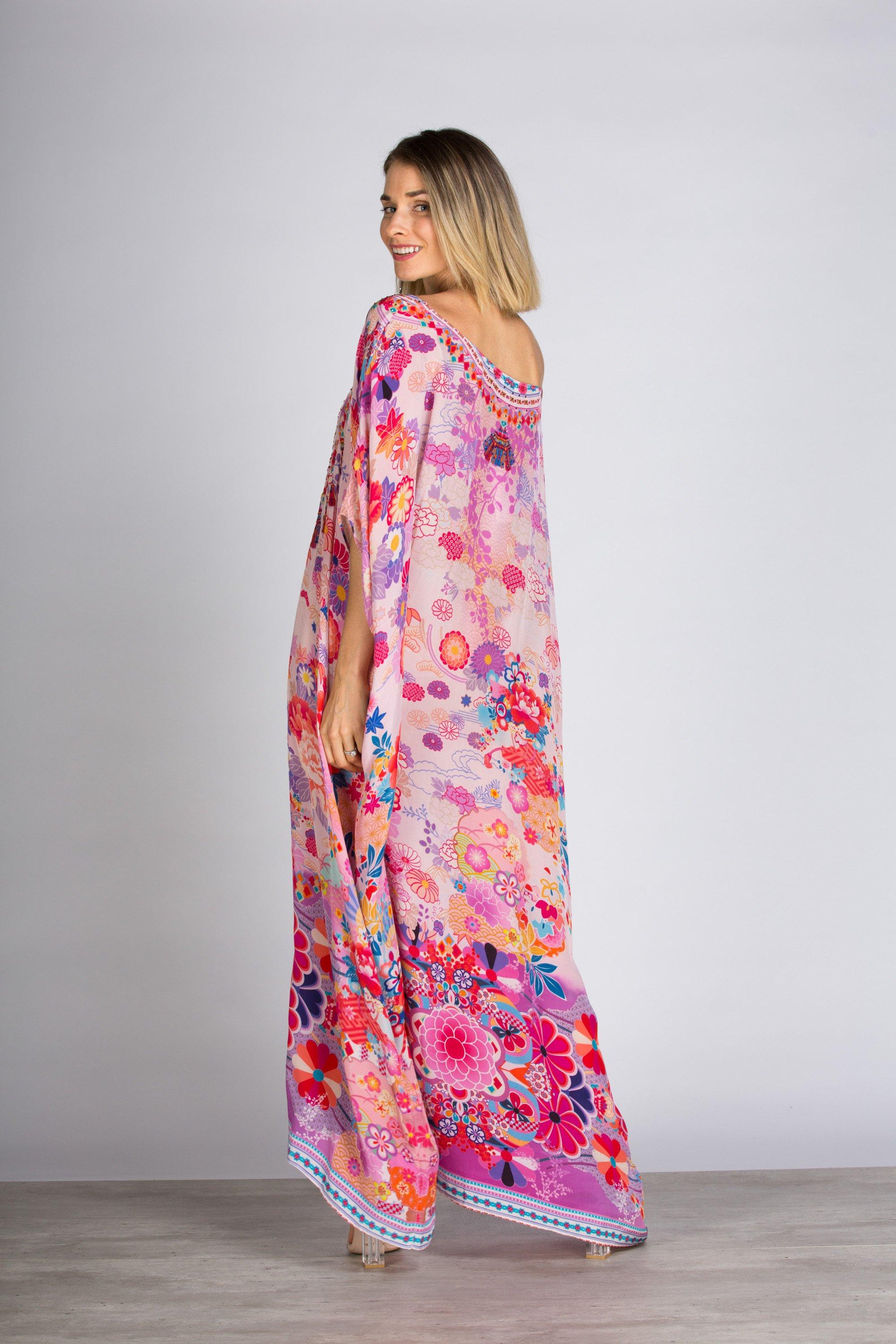 CHERRY BLOSSOM - BOX KAFTAN - TheSwankStore