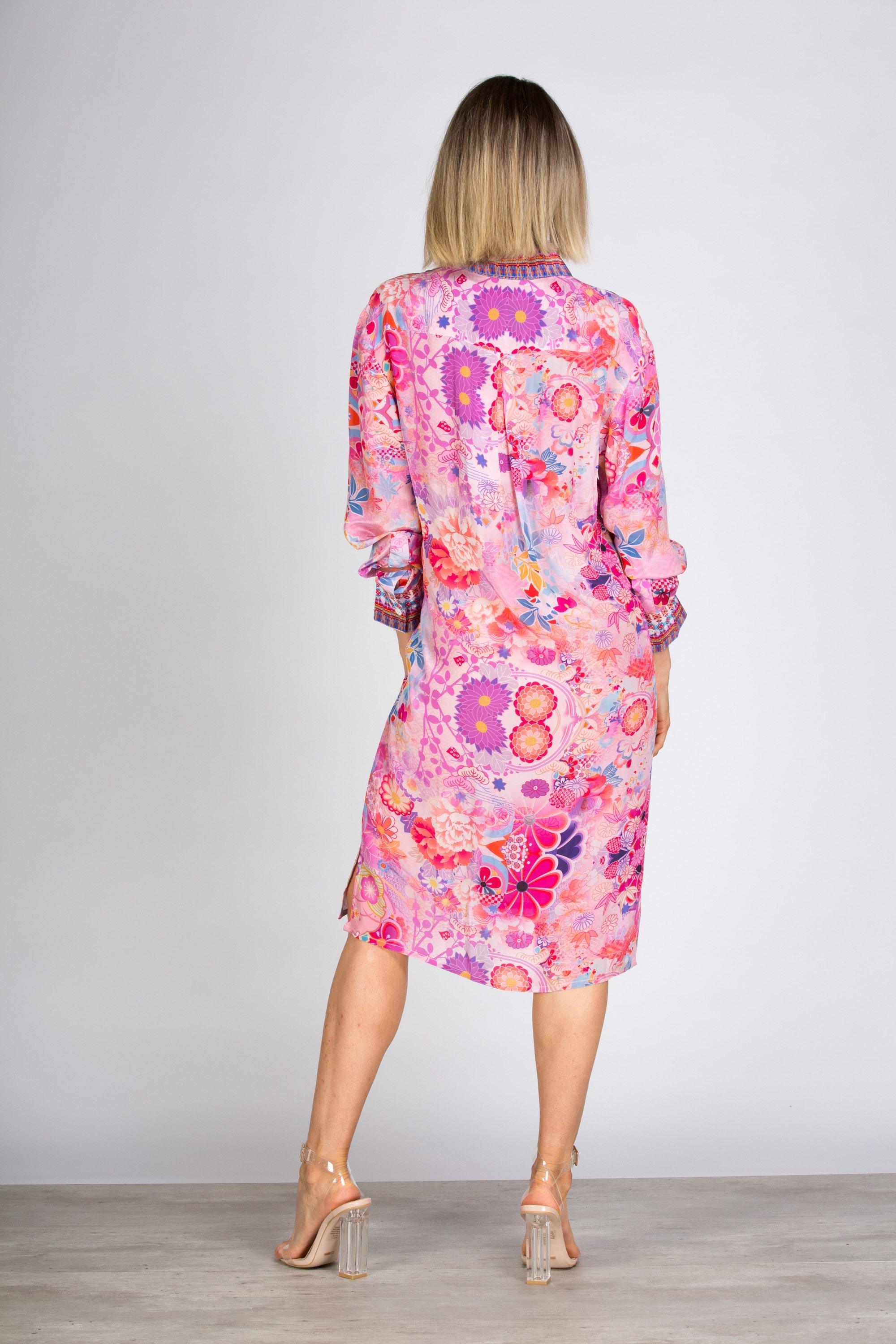 CHERRY BLOSSOM - SHIRT DRESS - TheSwankStore